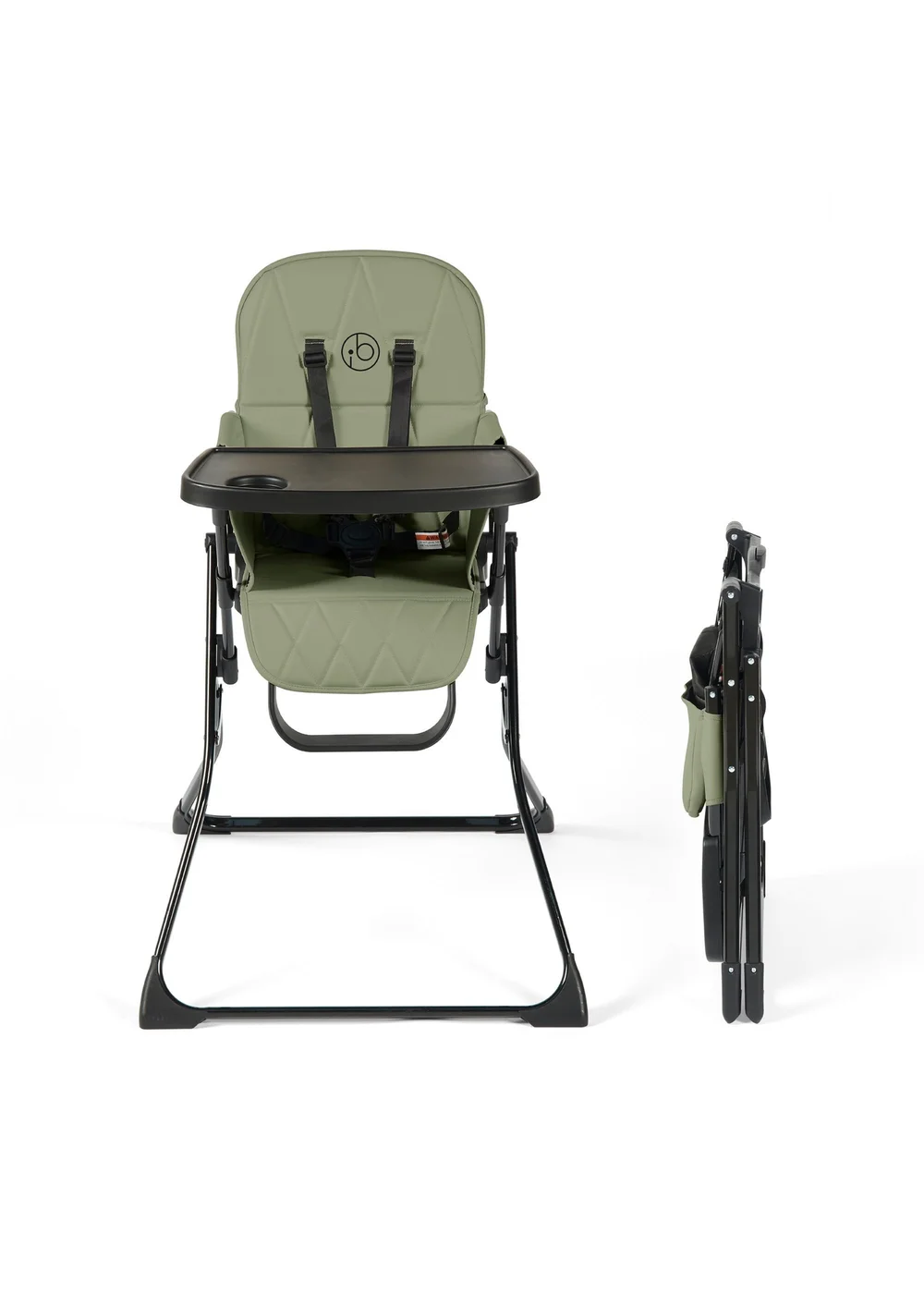 Ickle Bubba Sage Green Flip Magic Fold Highchair - No Size Image 1