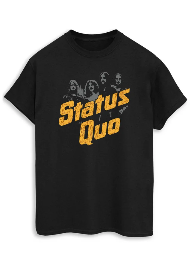 Spiral Galaxy Status Quo Vintage Men Black T-Shirt