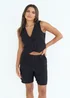 Urban Bliss Black Linen Blend Short - 16 Image 1