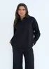 Urban Bliss Black Linen Blend Oversized Shirt - Size 10 Image 3