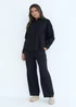 Urban Bliss Black Linen Blend Oversized Shirt - Size 10 Image 4