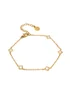 Say It With Gold Dainty Clover Chain Bracelet - One Size Image 1