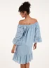 Blue Vanilla Blue Broderie Tunic Smock Dress - L Image 2