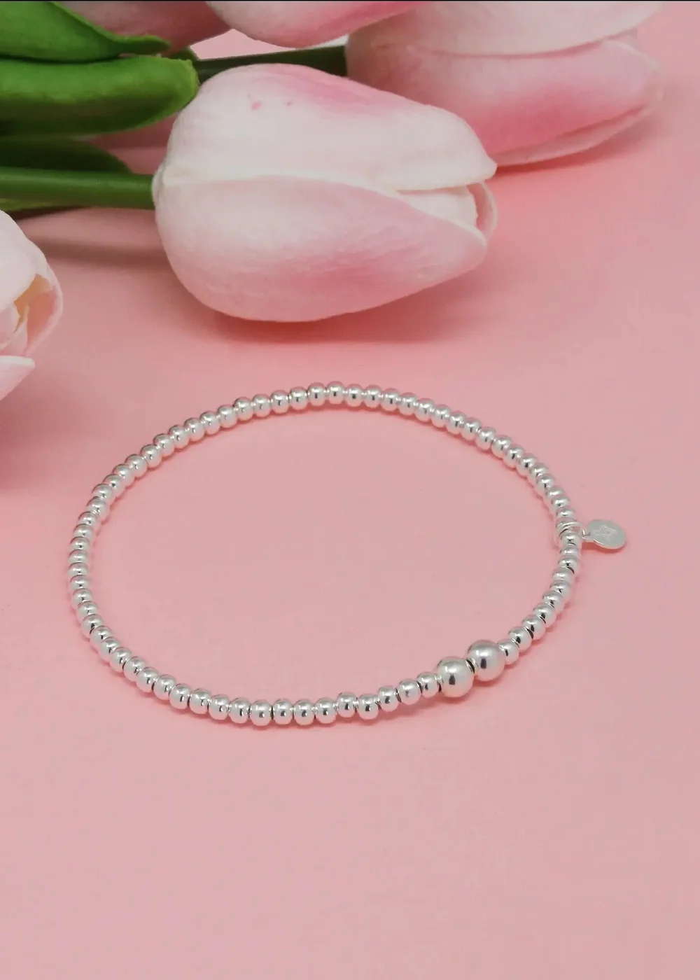 Say It With Silver Mini Junior Ball Bracelet - One Size Image 2