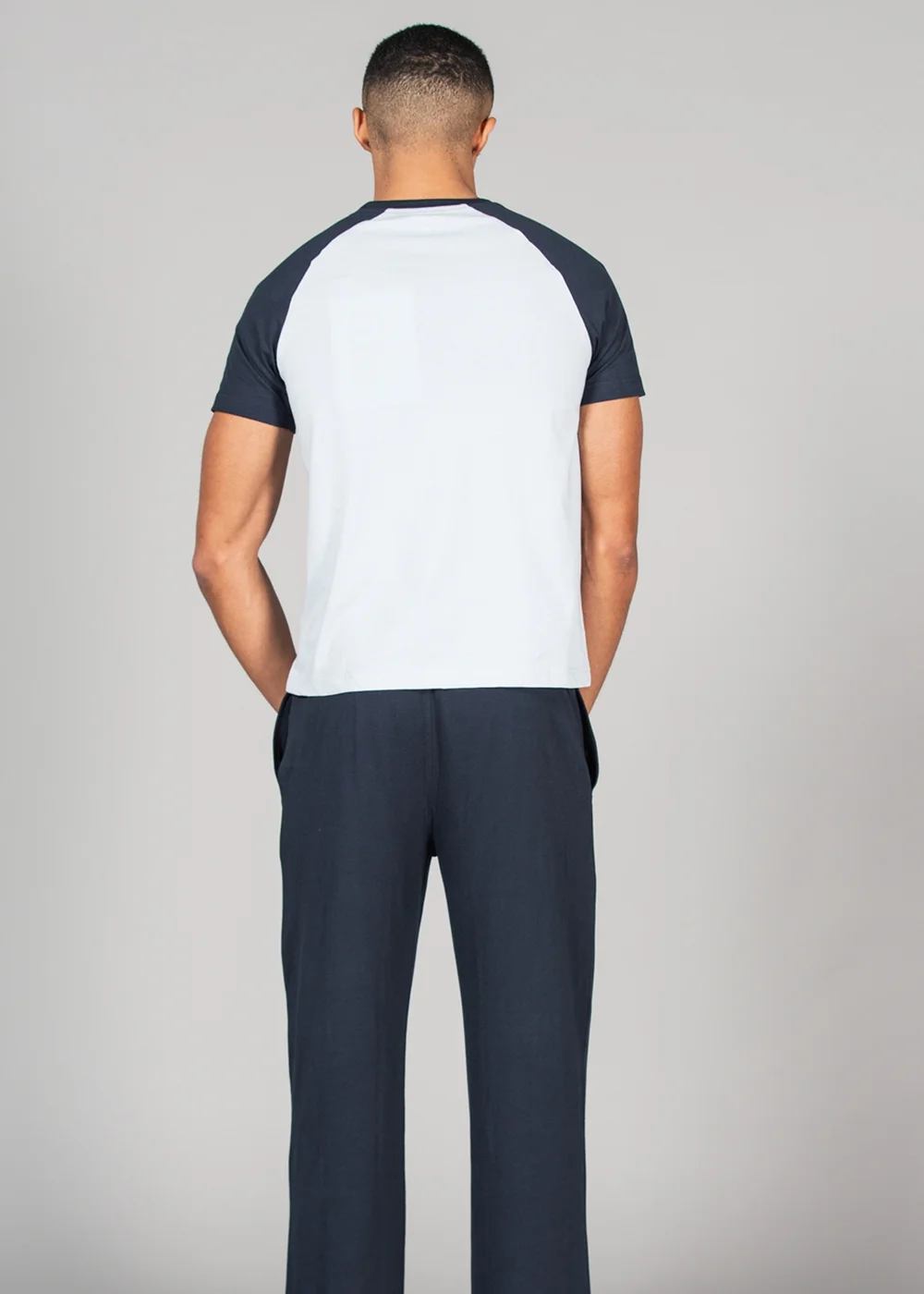 Tokyo Laundry Blue Cotton 2-Piece Raglan Top and Jersey Bottoms Set - Extra Large Image 2