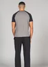 Tokyo Laundry Grey Cotton 2-Piece Raglan Top and Jersey Bottoms Set - Extra Large Image 2