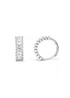 Say It With Silver Baguette Hug Earrings - One Size Image 1