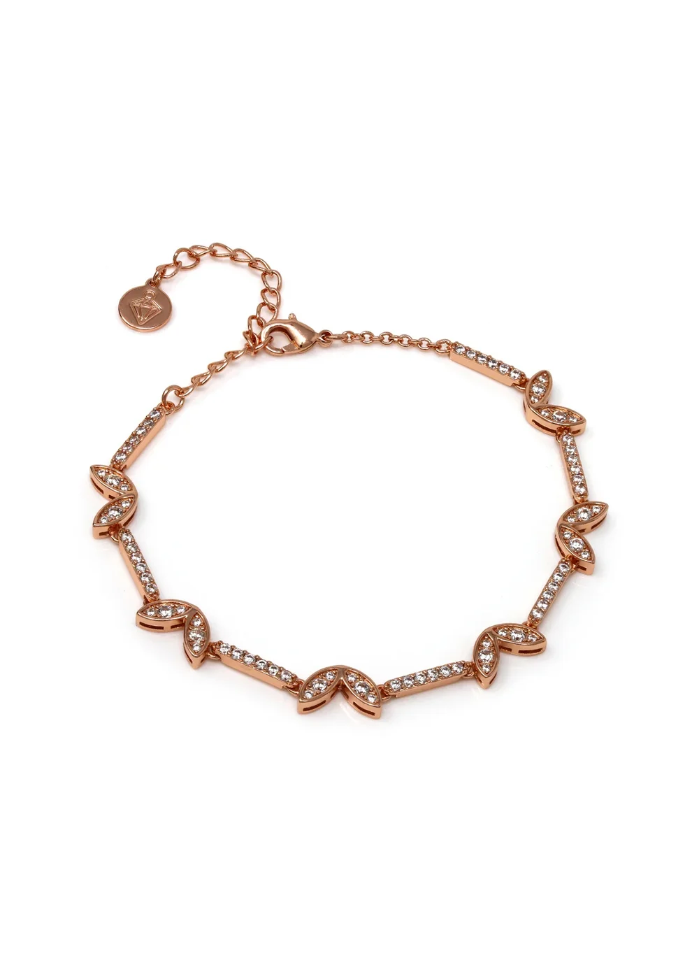 Say It With Rose Gold Winged Bracelet - One Size Image 1