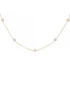 Say It With Gold & Pearl Clover Dainty Choker Necklace - One Size Image 1
