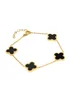 Say It With Gold & Black Luck Chain Bracelet - One Size Image 1