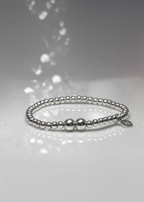 Say It With Silver Adults Ball Bracelet - One Size Image 2