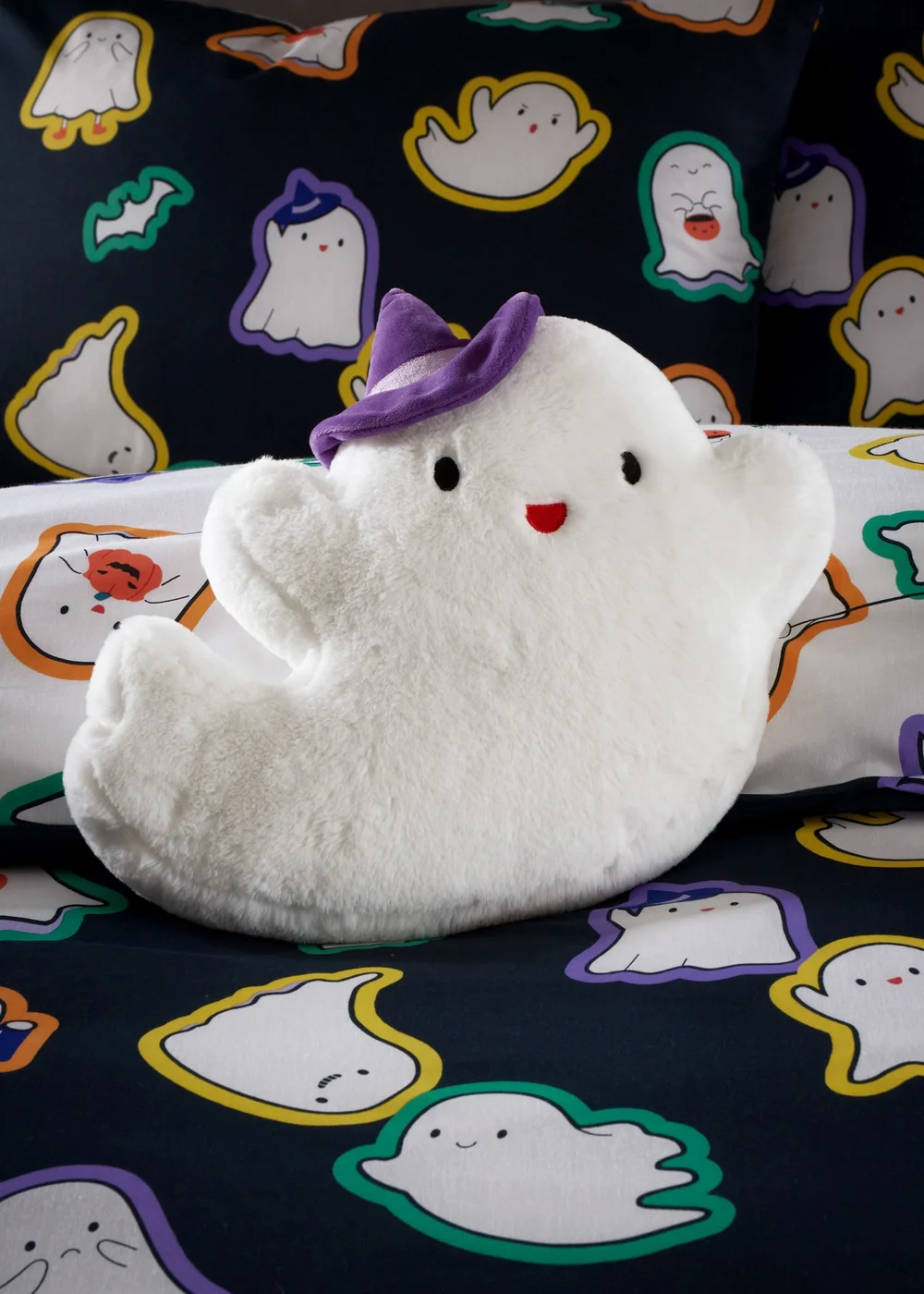 Catherine Lansfield Halloween Ghosts 3D Shaped Cushion (35x42cm) - One Size Image 2