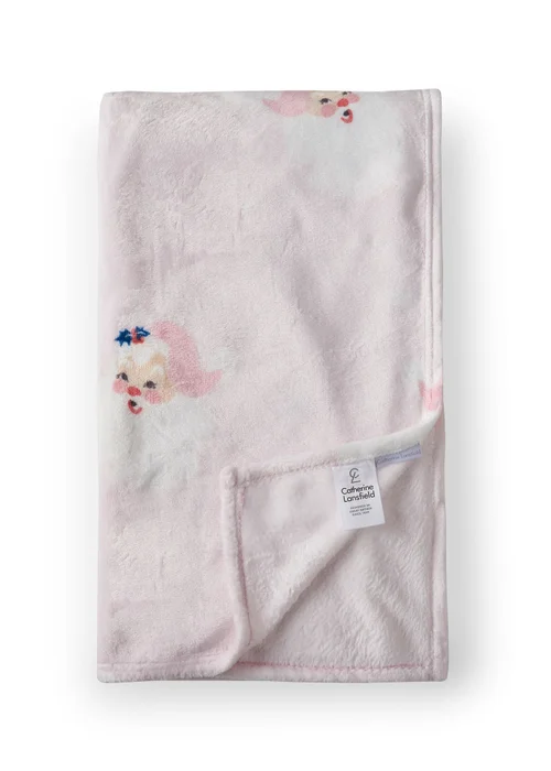 Catherine Lansfield Vintage Christmas Santa Cosy Fleece Blanket Throw (130x170cm) - One Size Image 5