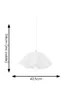 ValueLights Kumo White Acrylic Pendant Ceiling Light - One Size Image 5