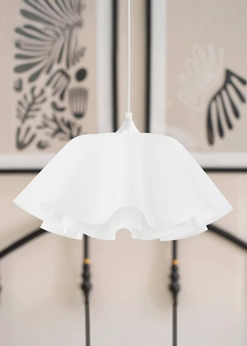 ValueLights Kumo White Acrylic Pendant Ceiling Light - One Size Image 1