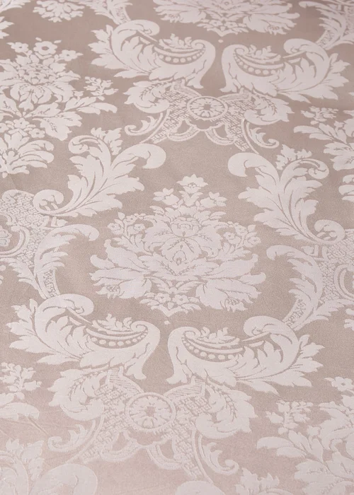 Catherine Lansfield Champagne Damask Jacquard Duvet Cover Set - Single Image 4