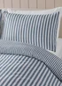 Catherine Lansfield Brushed Cotton Stripe Reversible Duvet Cover Set - Single Image 3