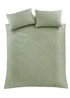 Catherine Lansfield Jacob Geo Soft Touch Double Duvet Cover Set Sage Green - Single Image 5