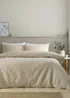 Catherine Lansfield Jacob Geo Soft Touch Double Duvet Cover Set Natural - Single Image 1