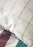 Catherine Lansfield Autumn Check Reversible King Duvet Cover Set Natural Plum - Single Image 4