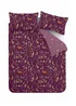 Catherine Lansfield Enchanted Twilight Animals Reversible Duvet Cover Set Plum - Single Image 5