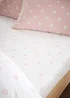 Catherine Lansfield Brushed Polka Dot Cotton Fitted Sheet - Fitted Single Image 1