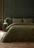 Catherine Lansfield Kingsley Soft Matt Velvet Duvet Cover Set - Single Image 2