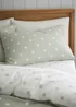 Catherine Lansfield Brushed Polka Dot Cotton Reversible Single Duvet Cover Set Green - Single Image 3