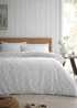 Catherine Lansfield Brushed Polka Dot Cotton Reversible Single Duvet Cover Set Grey - Single Image 2
