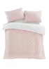 Catherine Lansfield Brushed Polka Dot Cotton Reversible Single Duvet Cover Set Pink - King Image 5