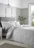 Catherine Lansfield Elinda Floral Reversible Double Duvet Cover Set Grey - Single Image 2