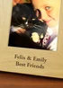Personalised Memento Company Wood Oak Finish 6x4 Paw Prints Photo Frame - One Size Image 2