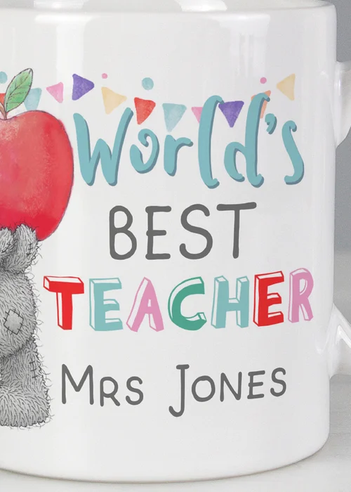 Personalised Memento Company White Me to You World's Best Teacher Mug - One Size Image 2