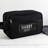 Personalised Memento Company Black Toiletry Bag - One Size Image 5