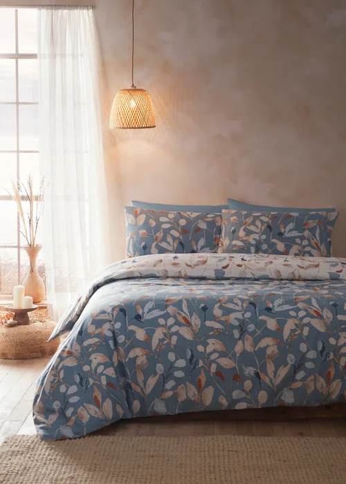 Drift Home Anya Blue Duvet Cover Set - Single Image 5