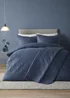 Serene Cavali Dark Blue Pinsonic Bedspread - 200 x 230cm Image 2