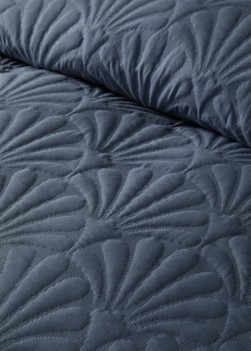 Serene Cavali Dark Blue Pinsonic Bedspread - 200 x 230cm Image 3