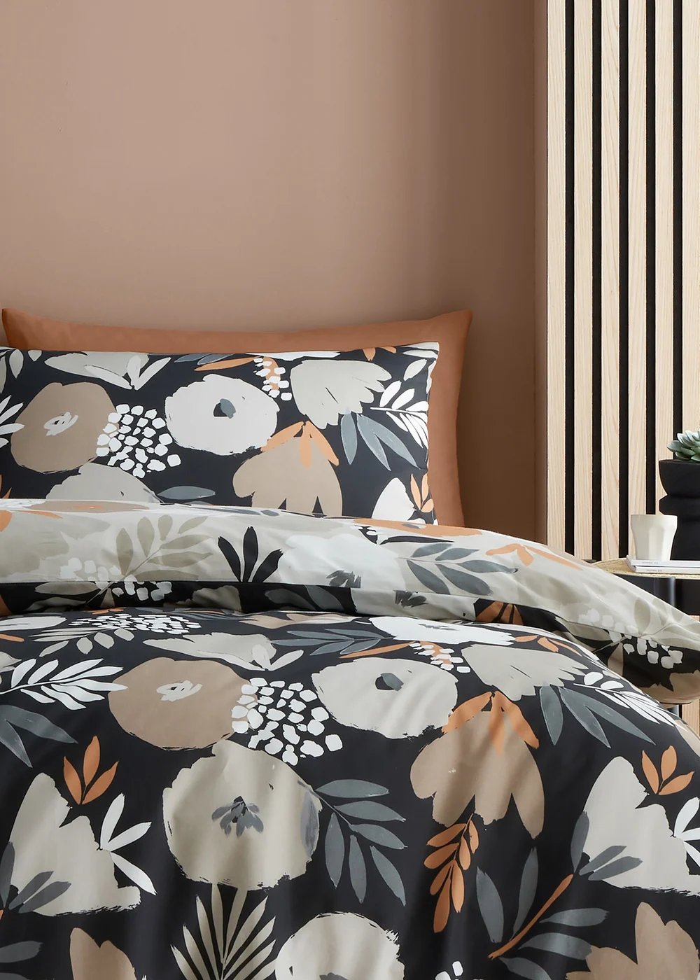 Fusion Yasmin Black Duvet Cover Set - Single Image 2