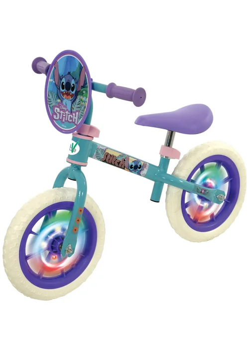 Disney Stitch Balance Bike with Light Up Wheels (12") - One Size Image 3
