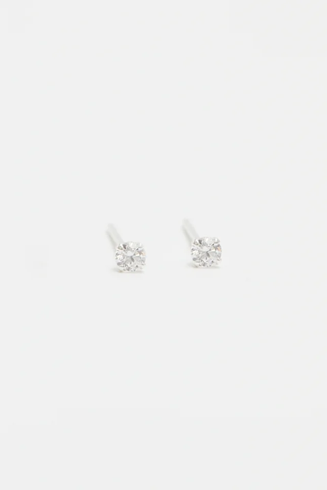 Simply Silver Sterling Silver 925 Cubic Zirconia Small Stud Earring