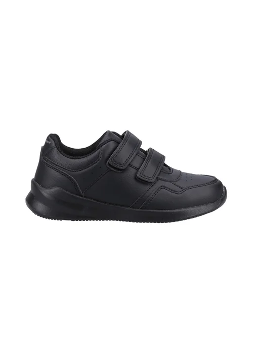 Hush Puppies Unisex Black Marling Easy Junior School Shoes (Younger 10 - Older 2) - 11 Infants Image 1