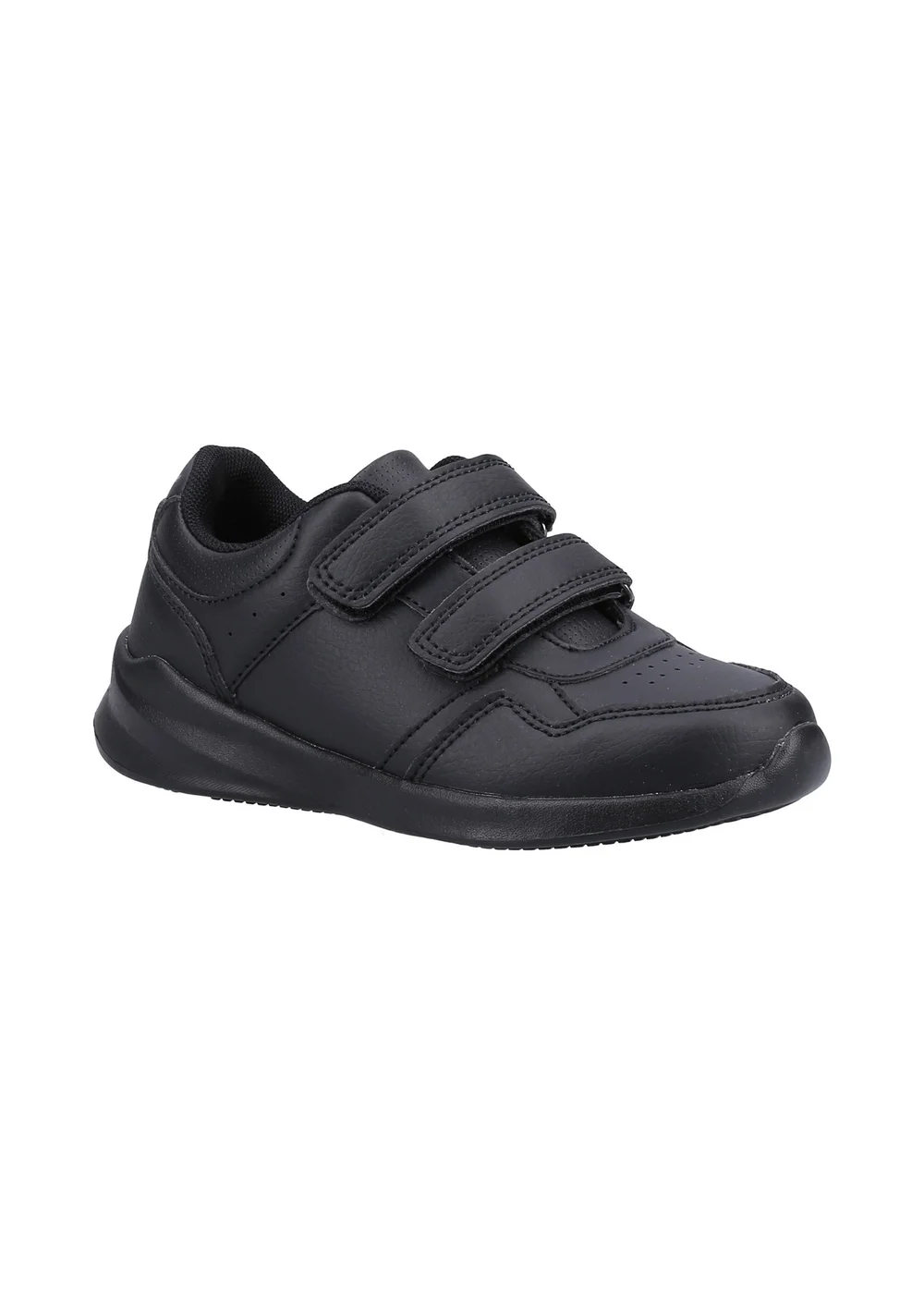 Hush Puppies Unisex Black Marling Easy Junior School Shoes (Younger 10 - Older 2) - 11 Infants Image 2