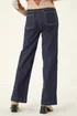 Roman Indigo Cotton Blend Wide Leg Stretch Jeans - 14 Image 3