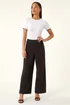 Roman Black Petite Wide Leg Stretch Trouser - 18 Image 2