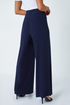Roman Navy Petite Wide Leg Stretch Trouser - 16 Image 4