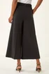 Roman Black Wide Leg Premium Stretch Culottes - 14 Image 3