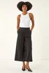 Roman Black Wide Leg Premium Stretch Culottes - 14 Image 2