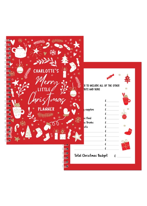 Personalised Memento Company Red Christmas A5 Planner - One Size Image 1
