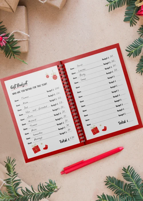 Personalised Memento Company Red Christmas A5 Planner - One Size Image 3