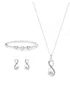 Gift Packaged Silver Crystal Infinity Jewellery Set - One Size Image 2